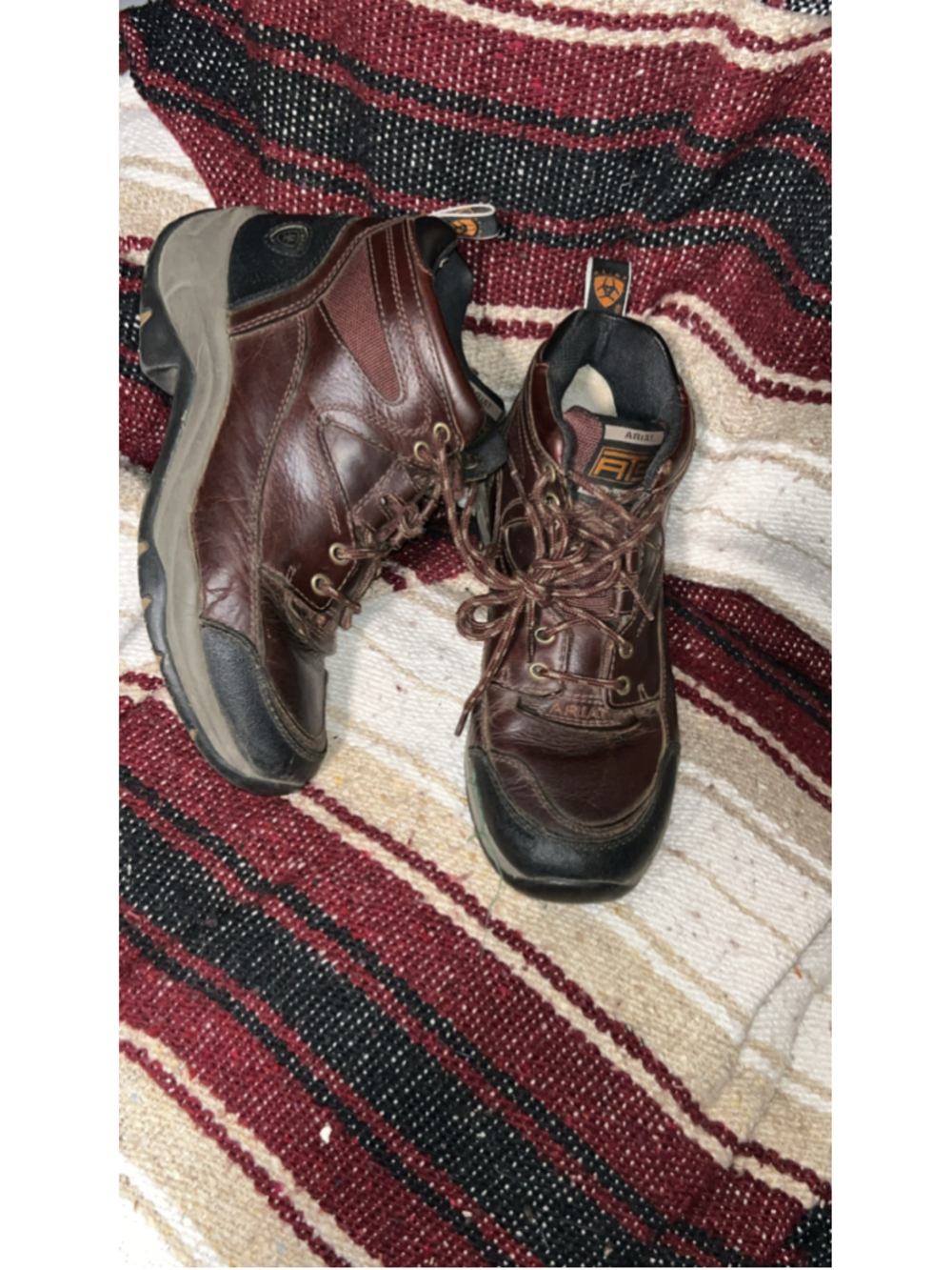 Ariat Leather Hiking Boots Brown and Black